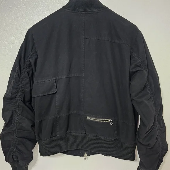 Nid de Guêpes Studio Black Bomber Jacket Made in France Size L